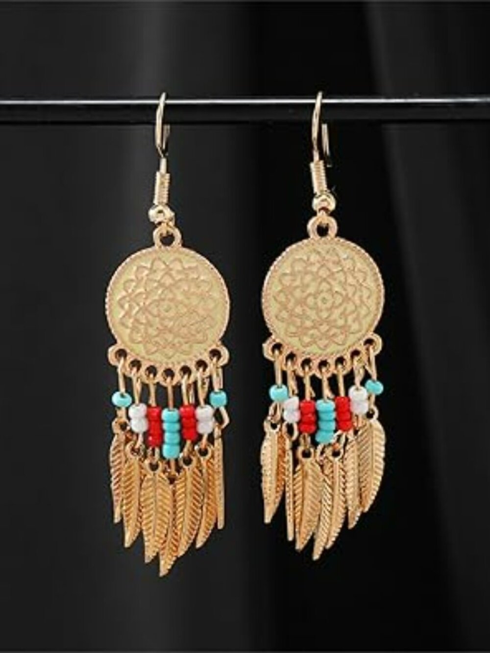 NEW Bohemian Dream Catcher Feather Earrings Bohemian Western Boho Trendy Set